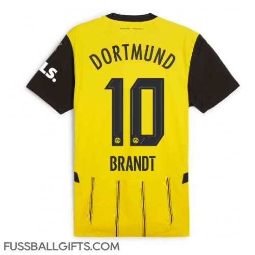 Borussia Dortmund Julian Brandt #10 Fußballbekleidung Heimtrikot 2024-25 Kurzarm